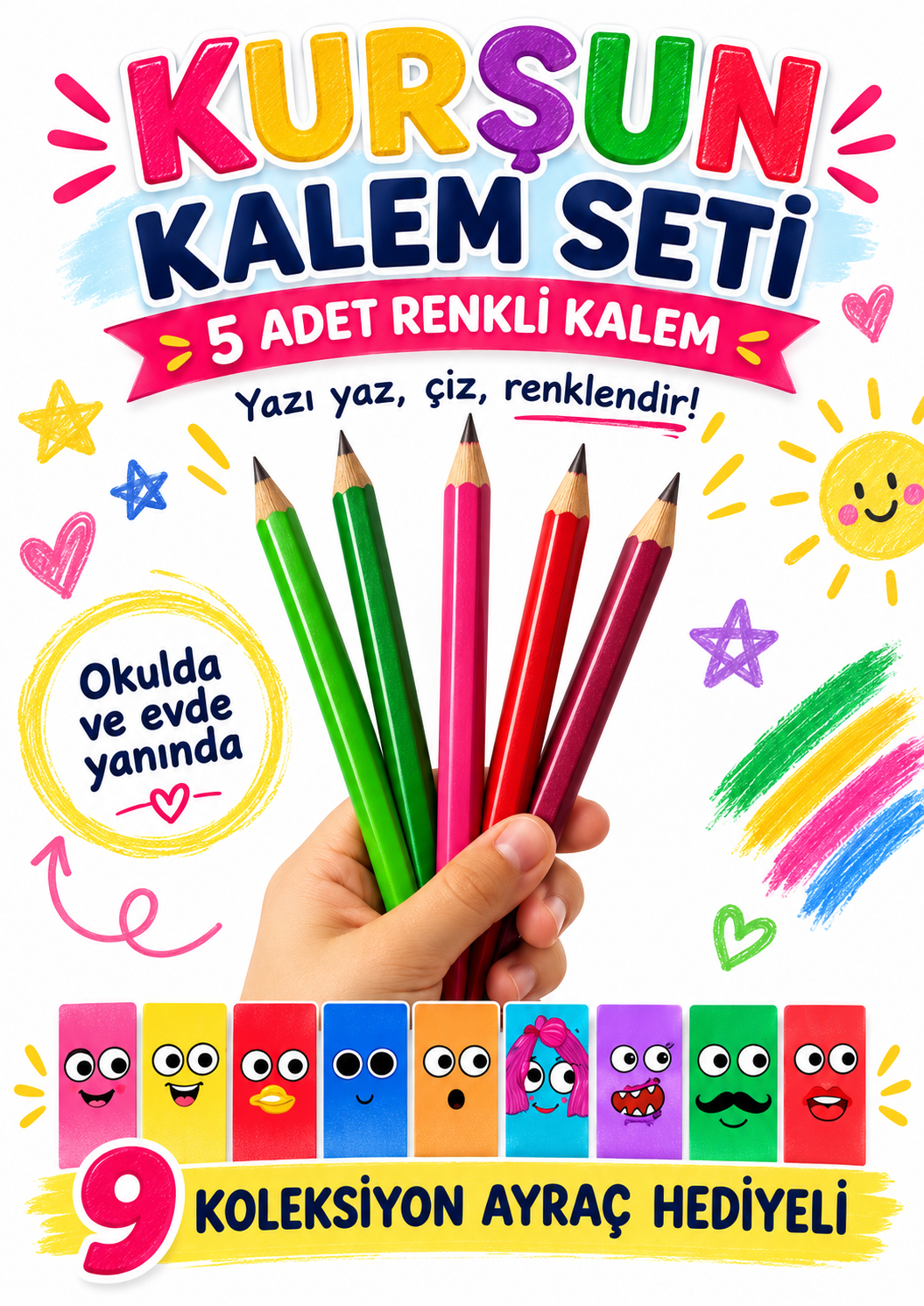 Kurşun Kalem Seti - Çok Renkli Kurşun Kalem